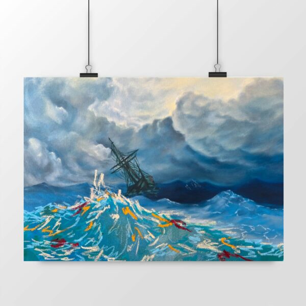 Tempête en mer
